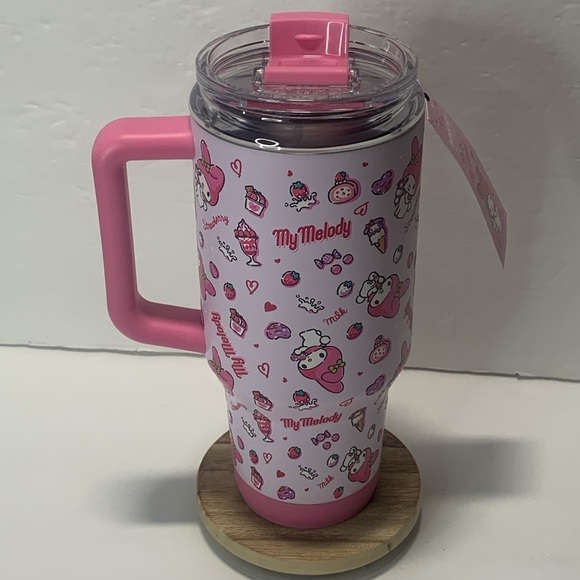 Hello Kitty BFF My Melody Travel Tumbler Mug 32 Oz Igloo Limited Edition New - Picture 3 of 10